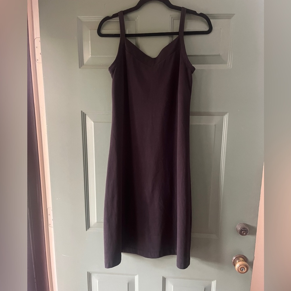 Patagonia simple black dress built in bra, size medium, but fits like a small